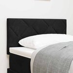 vidaXL Tête de Lit LED avec des lumières à LED Noir 80 cm Velours