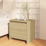 vidaXL Tables de chevet 2 Pièces chêne sonoma bois d'ingénierie