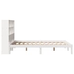 vidaXL Lit bibliothèque sans matelas blanc 160x200 cm bois pin massif