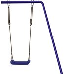 Vidaxl toboggan/balançoire pour maisonnette de jeu bleu polypropylène