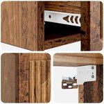 vidaXL Table d'appoint murale Bois ancien 59 x 34 5 x 17 cm