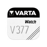 Blister de 1 Pile oxyde argent 'Watch' V377 (SR66) SR626SW 1 55 Volt VARTA