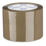 Ruban adhésif polypropylène silencieux transparent raja résistant  35 microns 75 mm x 66 m (lot de 24)