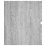 vidaXL Armoire d'évier Sonoma gris 100x38 5x45 cm Bois d'ingénierie