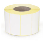 Étiquette papier blanc brillant pour imprimante jet d'encre couleur 95 x 120 mm diamètre 76 mm