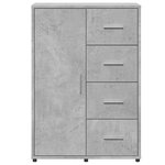 vidaXL Buffets 2 Pièces gris béton 60x31x84 cm bois d'ingénierie