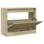 vidaXL Armoire à chaussures chêne sonoma 80x34x63 cm bois d'ingénierie