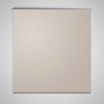 Store enrouleur occultant beige 40 x 100 cm