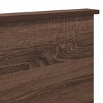 vidaXL Tête de lit Chêne brun 135 cm Bois d'ingénierie