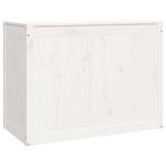 vidaXL Boîte à linge Blanc 88 5x44x66 cm Bois massif de pin