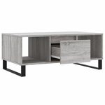 vidaXL Table basse Sonoma gris 90x50x36 5 cm Bois d'ingénierie