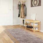 vidaXL Coureur de Tapis MARSA Gris 80 x 250 cm Polyester et PVC
