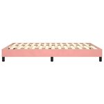 vidaXL Cadre de lit Rose 140x190 cm Velours