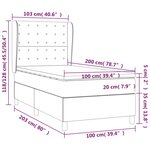 vidaXL Sommier à lattes de lit avec matelas Blanc 100x200cm Similicuir