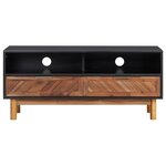 vidaXL Meuble TV 100x35x45 cm Bois d'acacia massif et MDF