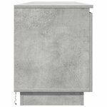 vidaXL Meuble TV Gris béton 180 x 38 x 49 cm Bois d'ingénierie