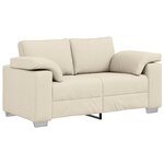 vidaXL Canapé 2 Pièces Taupe 219 x 80 x 82 cm tissu