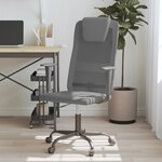 vidaXL Chaise de bureau réglable en hauteur gris