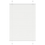 vidaXL Store plissé blanc 85x100 cm largeur du tissu 84 4 cm polyester