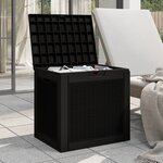 vidaXL Boîte de stockage de jardin noir 55 5x43x53 cm polypropylène