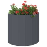 vidaXL Jardinière Anthracite 60 x 30 x 50 cm Acier