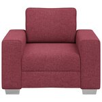 Fauteuil vidaXL Rouge Vin 59 cm en Tissu