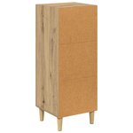 vidaXL Buffet chêne artisanal 34 5 x 34 x 90 cm Bois d'ingénierie