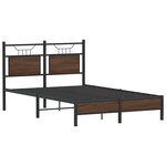 vidaXL Cadre de lit sans matelas chêne marron 120x190 cm