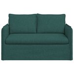 vidaXL Canapé Vert foncé 136 x 82 x 85 cm tissu