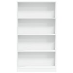 vidaXL Bibliothèque blanc 80x24x143 cm bois d'ingénierie