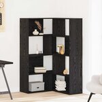 vidaXL Armoire 2 Pièces Chêne noir 85 x 85 x 140 cm Bois d'ingénierie