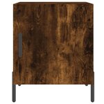 vidaXL Tables de chevet 2 Pièces chêne fumé 40x40x50 cm bois d'ingénierie