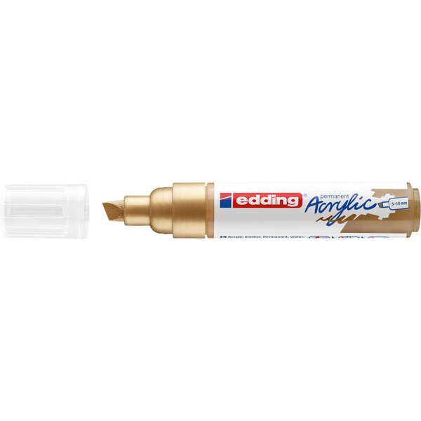 Marqueur acrylique large 5000 Or précieux 5-10 mm EDDING