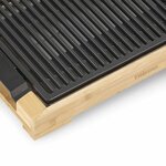 Tristar Plancha et barbecue électrique 2000 W 37x25 cm Bambou