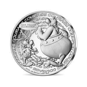Astérix - les caractéres bien frappés - courage - monnaie de 10€ argent