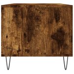 vidaXL Table basse Chêne fumé 90x49x45 cm Bois d'ingénierie
