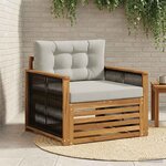 vidaXL Sofa de milieu extérieur Naturel