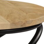 vidaXL Table d'appoint Bois de manguier solide 40x50 cm