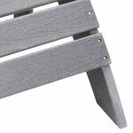 vidaXL Chaise Adirondack Gris clair 74 x 82 x 92cm Plastique