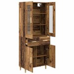 vidaXL Haut Armoire Bois Ancien 69 5 x 34 x 180 cm Bois d'ingénierie