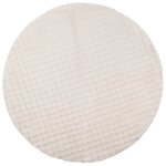 vidaXL Tapis de surface Rond HUARTE Beige Ø 200 CM Polyester