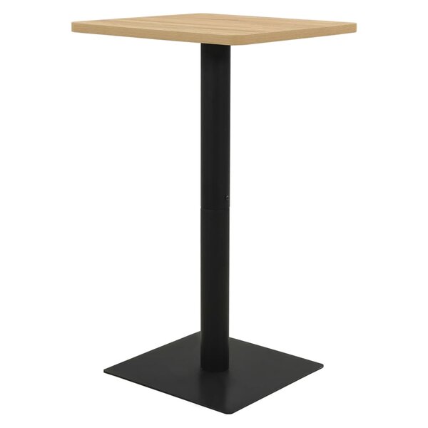 vidaXL Table de bistro Couleur chêne 70x70x107 cm