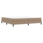 vidaXL Lit avec matelas Cappuccino 200 x 200 cm Faux cuir