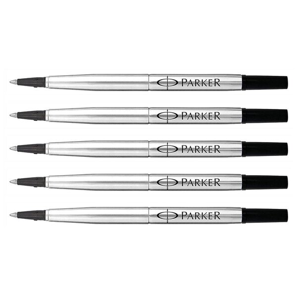 Recharge rollerball Z41 Pointe Moyenne 0 7 mm Noire x 5 PARKER