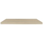 vidaXL Étagères murales flottantes 4 Pièces chêne 90x23 5x3 8 cm MDF