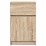 vidaXL Table de chevet chêne sonoma 39x35x65 cm bois d'ingénierie