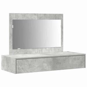 vidaXL Table de Toilette Gris 100 x 40 x 70 cm Bois d'ingénierie