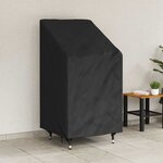 vidaXL Housse de chaise de jardin Noir 70 x 70 x 85 / 125 cm Tissu 420D