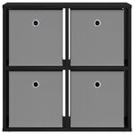 vidaXL Buffet avec tiroir Chêne noir 59 5 x 27 x 57 cm