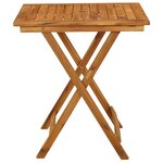 vidaXL Ensemble à manger de jardin pliable 3 Pièces Bois d'acacia solide